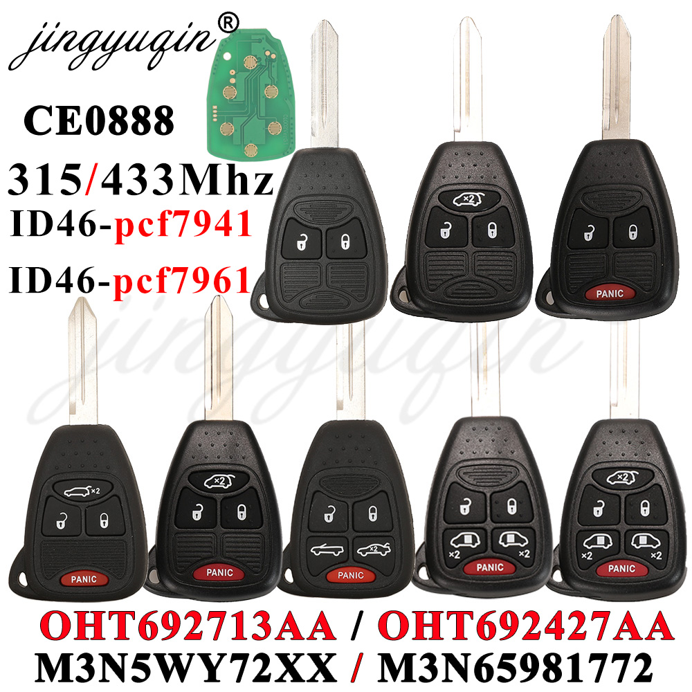 Ram Memory Module - 433Mhz ID46 uzaktan anahtar Dodge JEEP