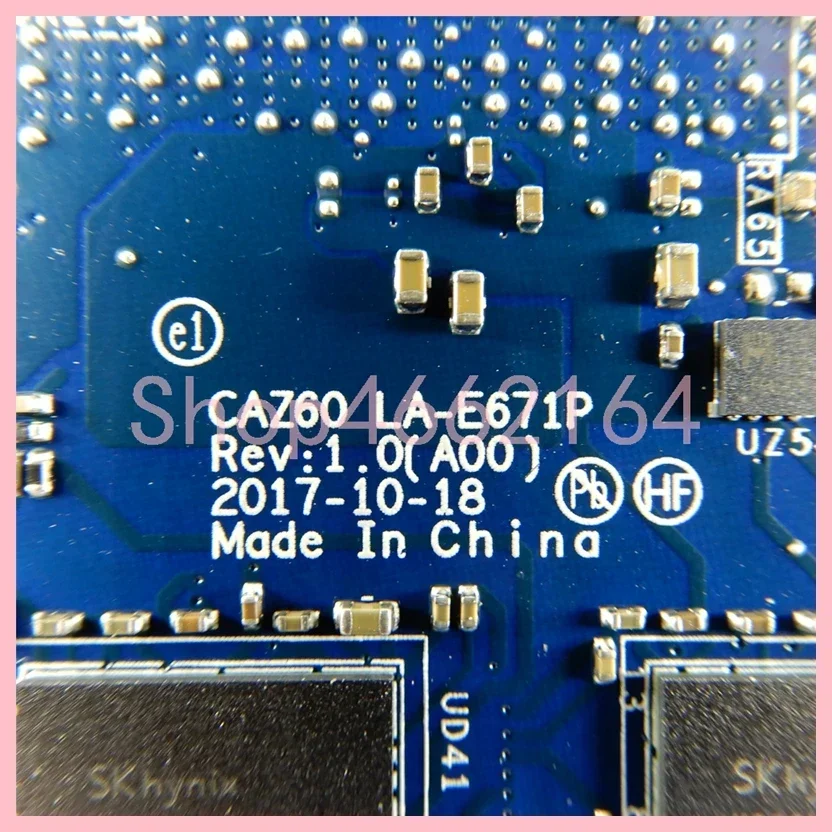 Ddr4 8Gb - LA-E671P i5-8250U i7-8550U CPU 4 GB/8