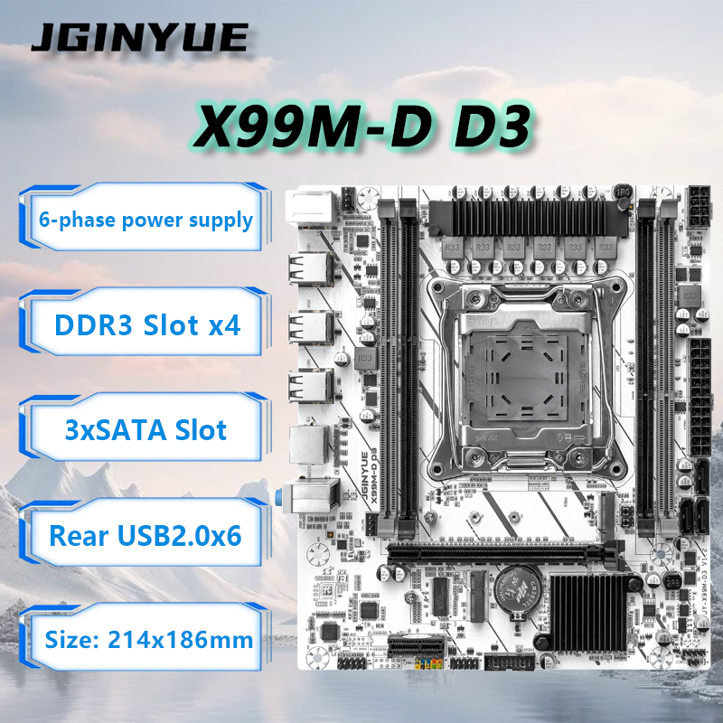 Ecc Ram Server - JGINYUE X99 Anakart LGA2011-3 M-ATX Desteği
